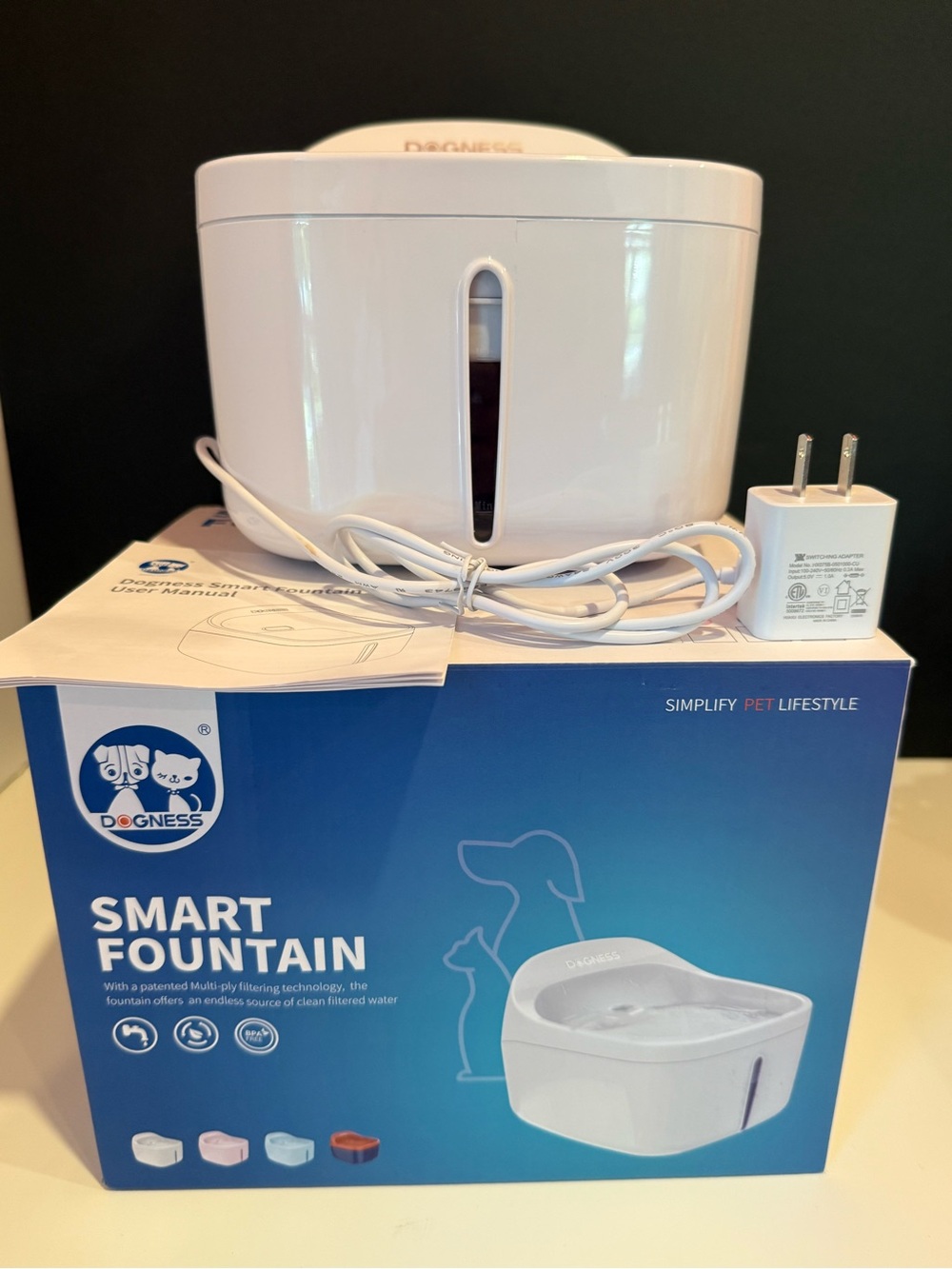 Dogness Smart Fountain - White